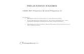 RELEASED EXAMS 1998 AP Physics B And Physics C