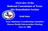 Overview of the Railroad Commission of Texas Site Remediation ...