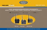 FCC NaRRowbaNdiNg MaNdaTe: aRe youR Two-way Radios ...