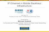 IP Ethernet in Mobile Backhaul Infrastructure