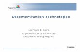 Decontamination Technologies