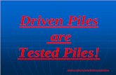 Driven Piles are Tested Piles! - piledrivers.org