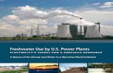 Freshwater use by US power plants: Electricity's thirst