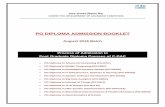 PG DIPLOMA ADMISSION BOOKLET - C-DAC