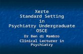 Xerte Standard Setting Undergraduate OSCE