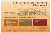Re-accreditation Report Part III Volume II