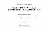 CALIFORNIA LAW REVISION COMMISSION