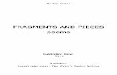FRAGMENTS AND PIECES - poems -