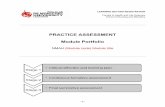Blank 15 credit Practice Assessment Module Portfolio
