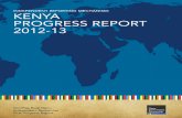 KENYA PROGRESS REPORT 2012-13