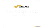 Using Amazon Web Services for Disaster Recovery