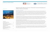 Natural Resource Fund Governance: The Essentials