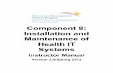 Component 8: Installation and Maintenance of Health IT Systems