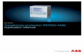 Application manual, Transformer protection RET650, ANSI