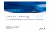 WDM PON t h l WDM-PON technology