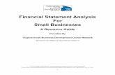 Financial Statement Analysis For Small Businesses