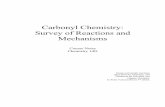 Carbonyl Chemistry: Survey of Reactions and Mechanisms