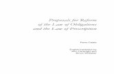 Proposals for Reform of the Law of Obligations and the Law of ...