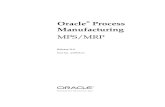 About Oracle Process Manufacturing MPS/MRP