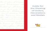 Guide for the Wearing of Orders, Decorations and Medals - The ...