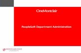 PeopleSoft FMS Department Administration PowerPoint