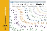 Grade 1: Skills Unit 1 Assessment and Remediation Guide