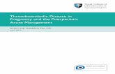 Thromboembolic Disease in Pregnancy and the Puerperium: Acute ...