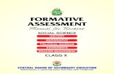 Formative Assessment Manual for Teachers Social Science