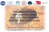 the hebrus valles exploration zone: access to the martian surface and