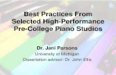 Best Practices From Selected High-Performance Pre-College Piano ...