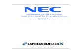 EXPRESSCLUSTER X for Linux Quick Start Guide for Zimbra Mail ...