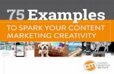 75 Examples to Spark Your Content Marketing Creativity