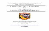 Automatic Fire Extinguishing Systems Laws and Regulations