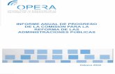 informe anual de progreso de la comisión para la reforma de las ...