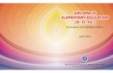 Diploma in Elementary Education (D.El.Ed) Curriculum and Syllabus ...
