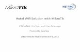 Hotel Wifi Solution with MikroTik