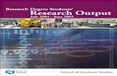 Research Degree Students' Research Output (July 2004 - June 2005)