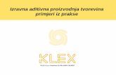 Izravna aditivna proizvodnja tvorevina primjeri iz prakse, KLEX, Igor ...