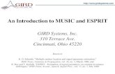 An Introduction to MUSIC and ESPRIT - GIRD Systems