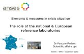 The role of the national & European reference laboratories ...