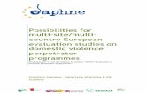 Possibilities for multi-site/multi-country European evaluation studies ...
