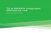 TILA-RESPA Integrated Disclosure Rule – Compliance Guide