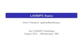 LAMMPS input script syntax and important commands