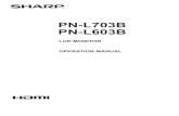 PN-L703B | PN-L603B Operation Manual