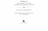 Badiou — Ethics: An Essay on the Understanding of Evil