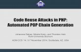 Code Reuse Attacks in PHP: Automated POP Chain Generation