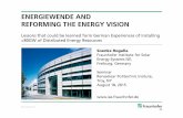 ENERGIEWENDE AND REFORMING THE ENERGY VISION