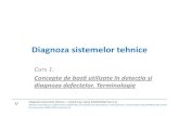 Diagnoza sistemelor tehnice Curs 1