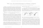 The use of axial drainage in biliary surgery