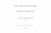 FBs-CM25/CM55/CBE Ethernet Module User's Manual